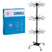 Подставка под брелоки трехярусная 75 см черная