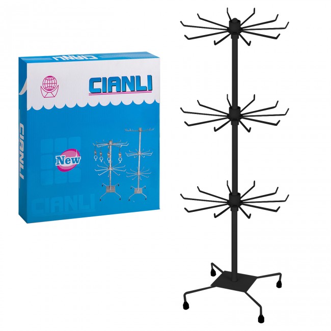 Подставка под брелоки трехярусная 75 см черная