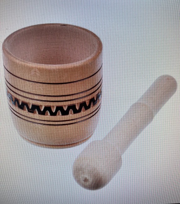 Ступка деревянная с пестиком отк-4392