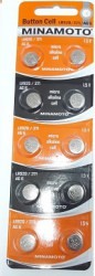 Батарейка AG-6 (LR920/371/) MINAMOTO 10/1 цена за уп