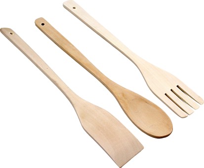 Набор деревянных лопаток 30см 1/3