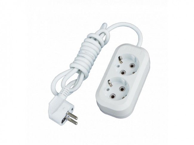 Сетевой удл. VI-TOK У2-Е 2-x роз. 16А 3м /50/