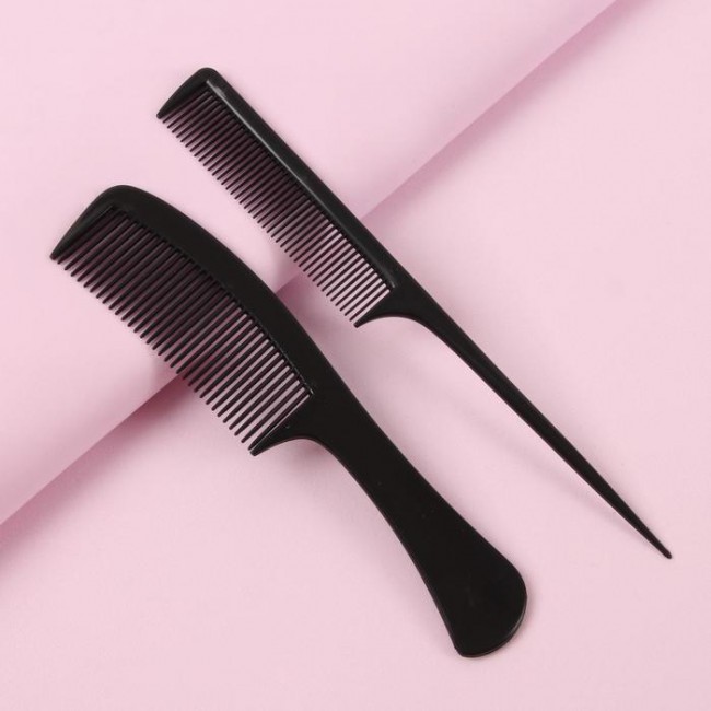 Расческа  2/1 плоская  на блистаре пластик