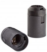 Электропатрон подвесной Ecola  Е27 черный /10/ 645392