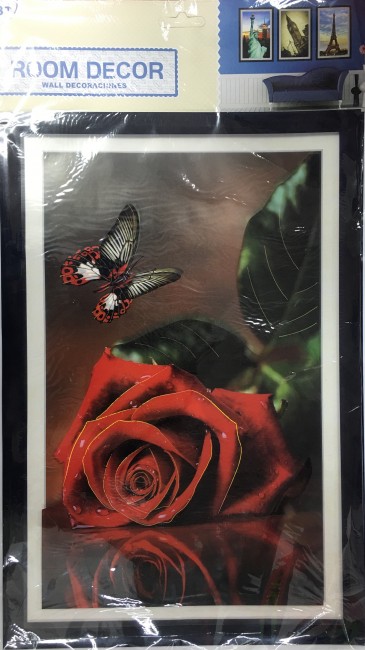 Наклейки бумажные 3D  в черной раме сред  (SA-694)