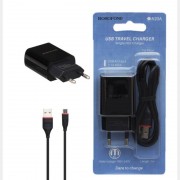 Переходник СЗУ на USB+кабель Micro BOROFONE BA20A черный 794753 Переходник СЗУ на USB+кабель Micro BOROFONE BA20A черный 794753