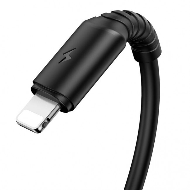 Кабель USB Lightning  BX47 2.4A  1M черный