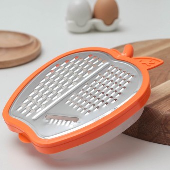 Терка с контейнером "яблоко"