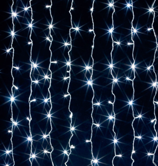 Гирлянда штора 1,5х1,5м белый свет 8режимов MQ-1 5