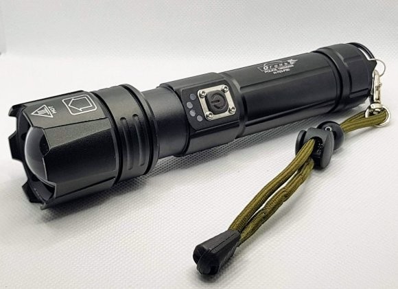 Фонарь ручной перезарежаемый Огонь Police 1980000W 1/18650 от USB Огонь ...