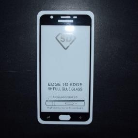 Защитное стекло Samsung J7 (2018)  рамкой 9H Full  Glue без упаковки