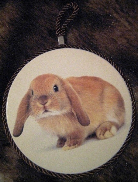 Подставка под горячее 14*14см  "Кролик" в ассортименте  2023 С1A