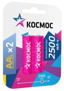 Аккумулятор Космос R6 2500mAh Ni-MH BL2 Цена за упаковку Аккумулятор Космос R6 2500mAh Ni-MH BL2 Цена за упаковку