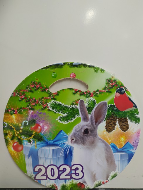 Доска раздел.фанера "Кролик" d29 (круг)