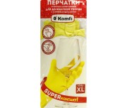 Перчатки латексные желтые р XL DGL019L /12/240/