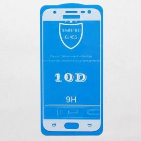 Защитное стекло  Samsung J3 (2017) c рамкой 9H Full Glue без упаковки