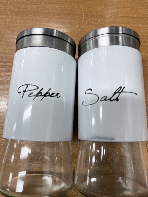 Солонка метал-стекло Salt  and  Pepper  в ассортементе больш  142-070