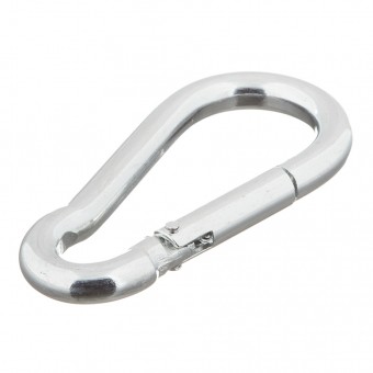 Карабин металл 120мм с фиксатором отк-1927 /200/