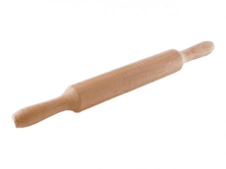 Скалка деревян  с ручками    50см  отк-1269