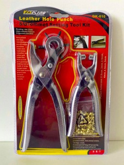 Набор дырокол для ремня +клепальник с клепками в комплекте DK-010 Н отк-2182