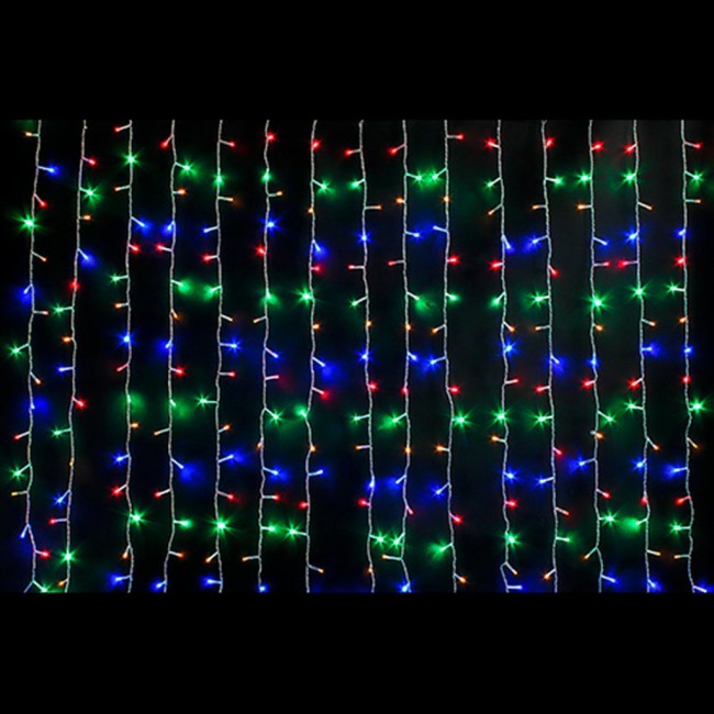 Гирлянда штора цв. в тубе 8реж. 1,5х1,5м В-22 160L