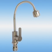 Смеситель для кухни   гусак нерж, 40 картр. ZM-7721-2A/750 Смеситель для кухни   гусак нерж, 40 картр. ZM-7721-2A/750