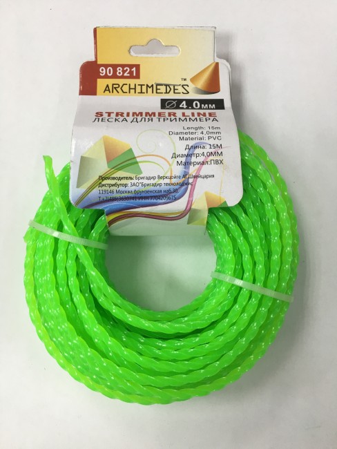 Леска д/триммера 4.0мм 15м (спираль )  JA35