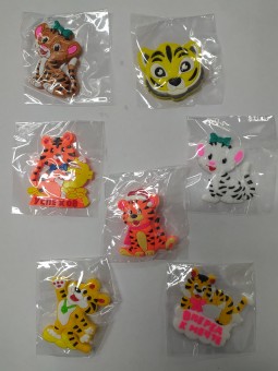 Магнит резиновый " Тигр"  с пожеланиями ABF-1/100/