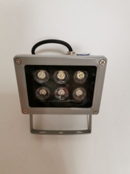 Прожектор светодиодный серый с черным маленький 6х1W  2700K 100-240V 50/60Hz LED-F1106W