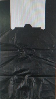 Пакеты майка черные 40+18*70см большие /50/ ПРОДАЖА КРАТНО 50шт./1000/