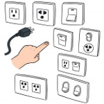 Выключатели,удлинители,тройники,розетки,вилки